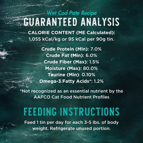Cod Pate Wet Cat Food - Boat to Bowl Pet Food