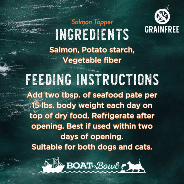 Boat to Bowl Salmon Food Topper Ingredients
