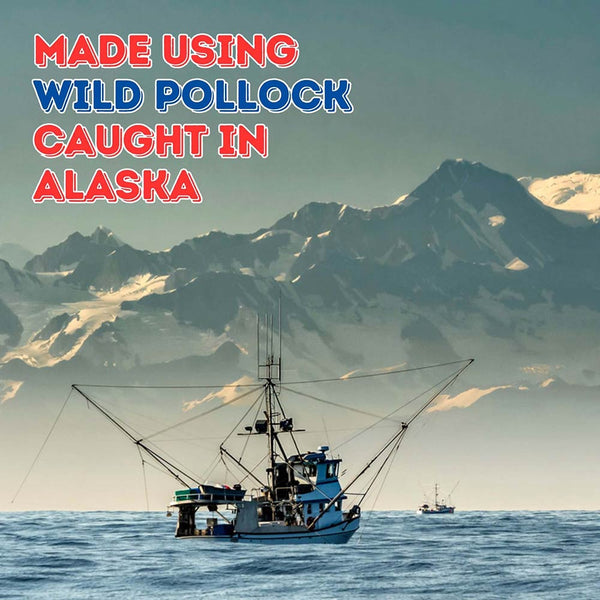 Made Using Wild Pollock Caught in Alaska