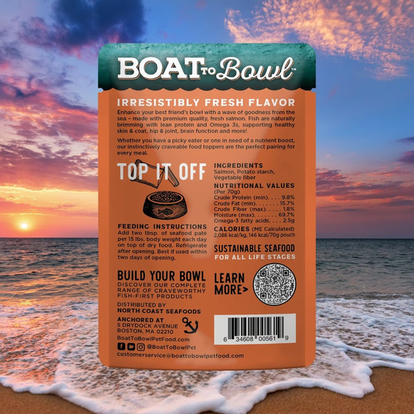 Boat to Bowl Salmon Food Topper for Dogs and Cats