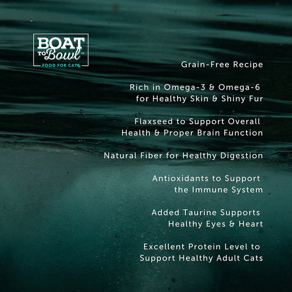 Boat to Bowl Wild Salmon Recipe Dry Cat Food Benefits