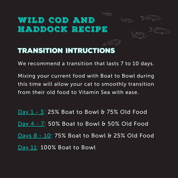 Wild Cod & Haddock Recipe - Boat to Bowl Pet Food