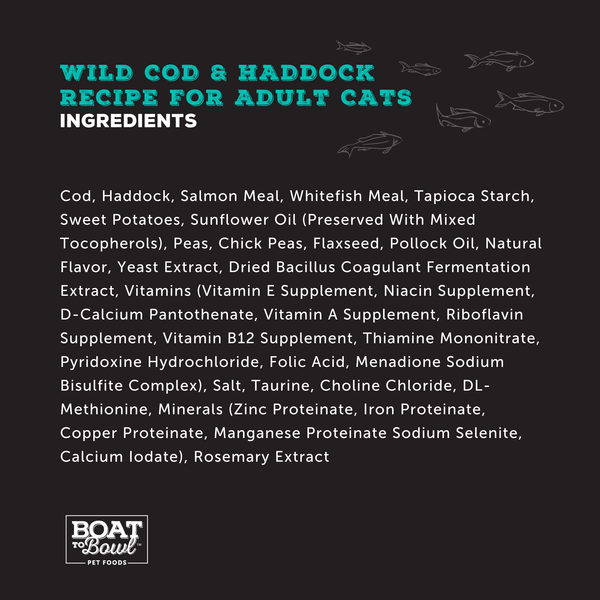 Wild Cod & Haddock Recipe - Boat to Bowl Pet Food